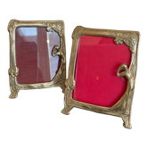Pair of bronze art deco frames