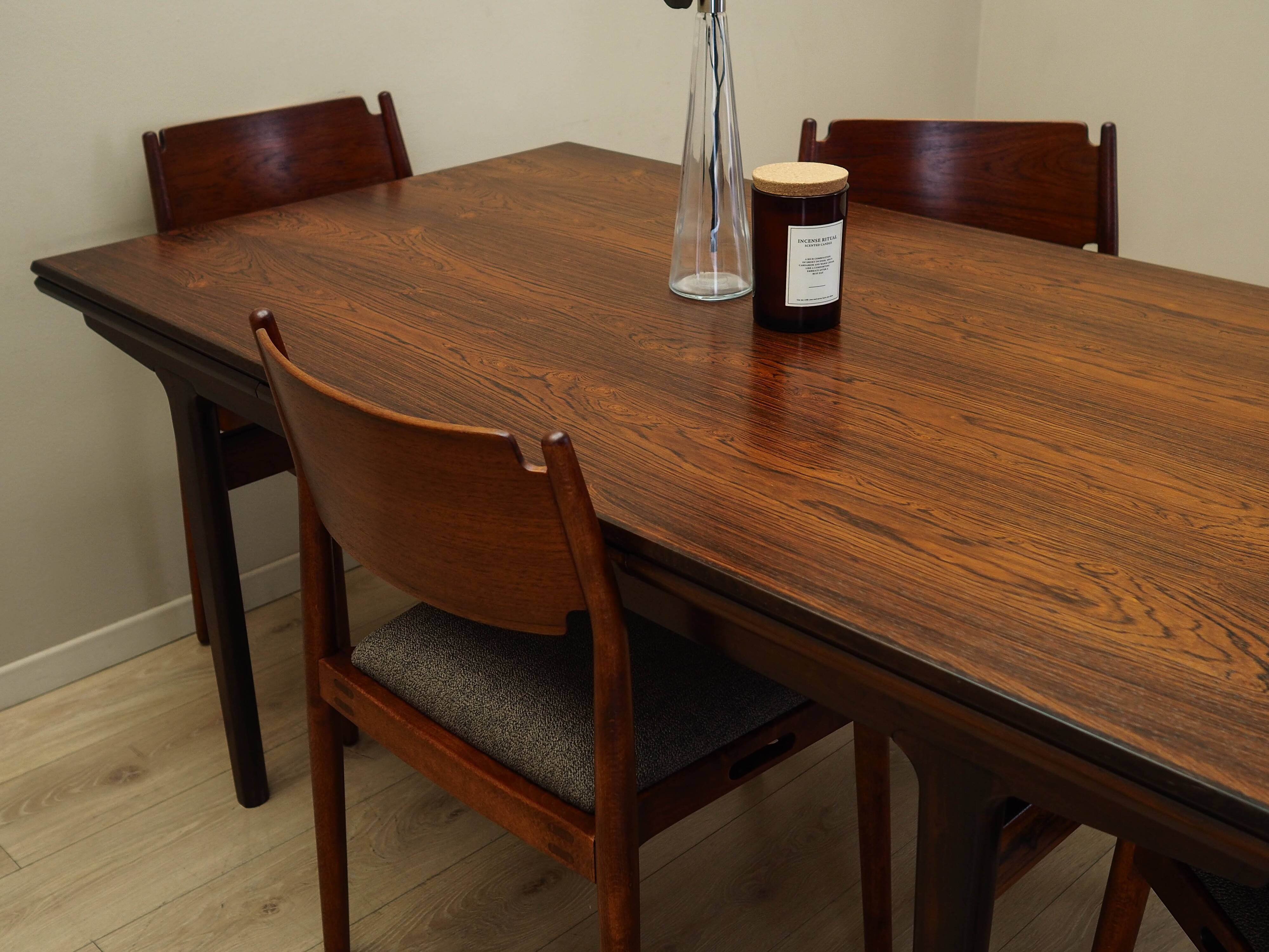 Rosewood table, Danish design, 1960s, designer: Henning Kjaernulf, manufact