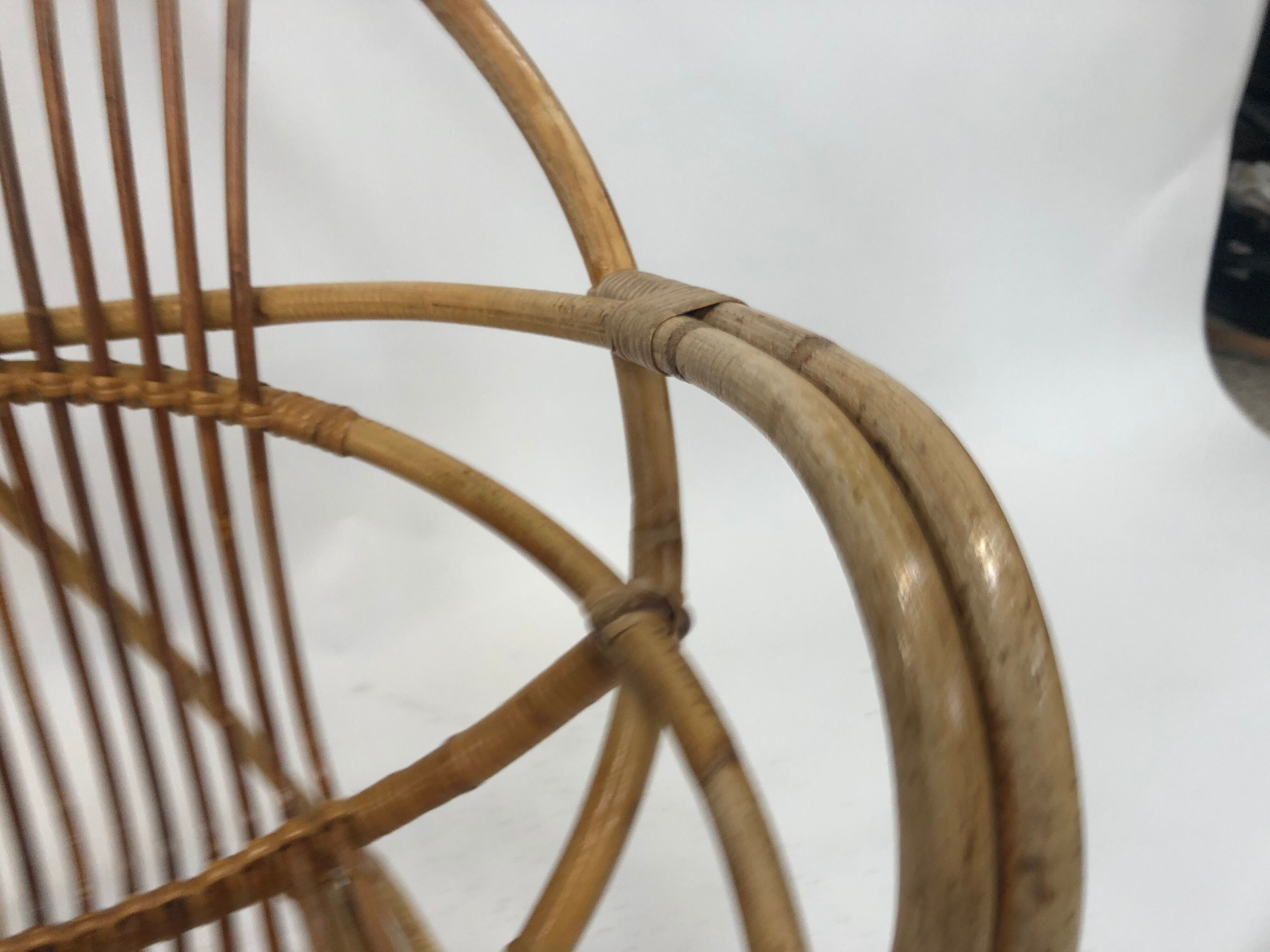 Rohe Noordwolde rattan chair, 1960, Netherlands