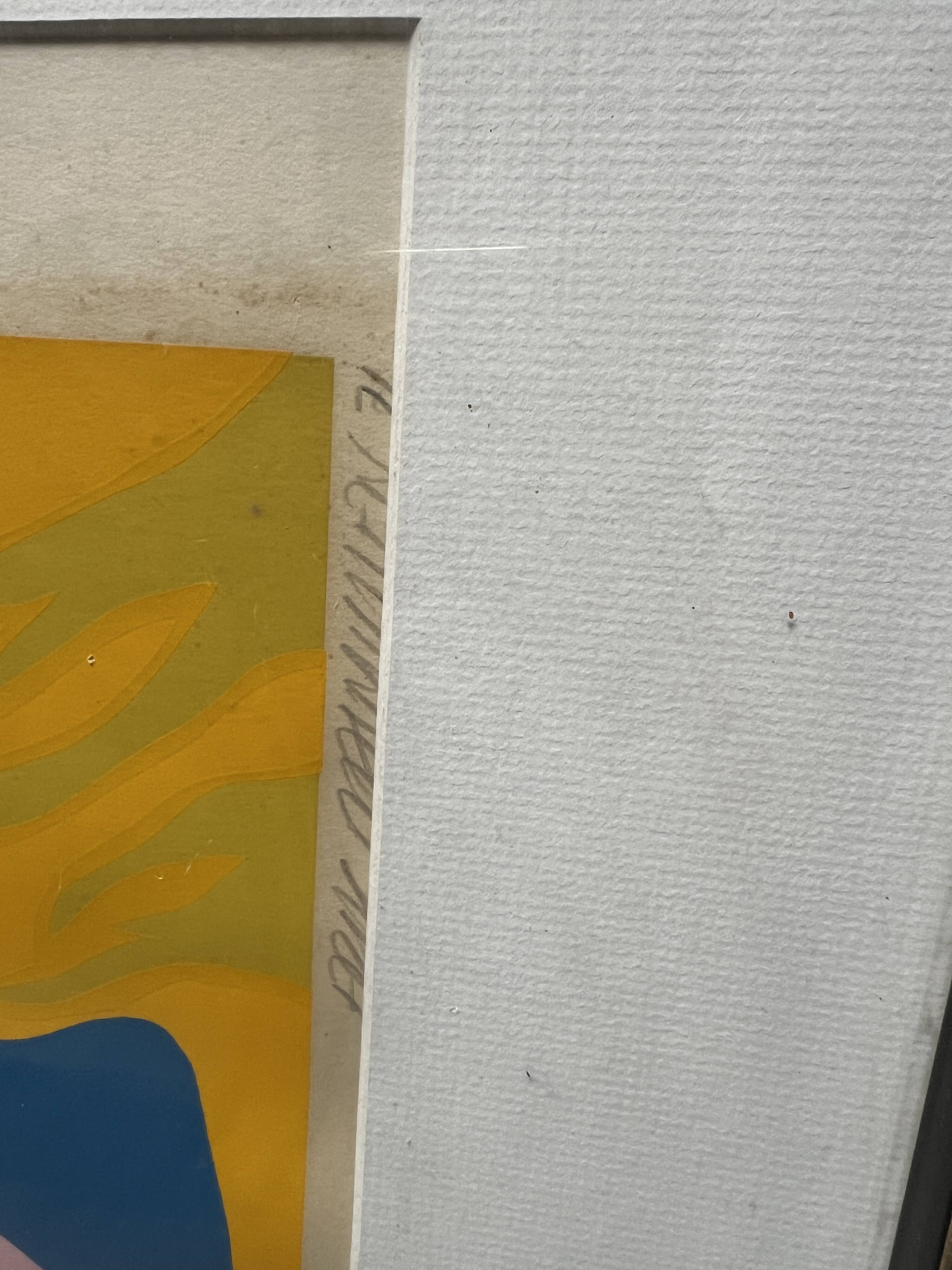 Lithograph entitled "Fra serena on rebecca et helena" by Erik Rasmussen