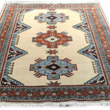 Authentic Persian carpet white background 205x140cm
