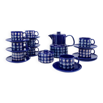 Melitta coffee service - copenhagen - cobalt blue - ceramic - 1970