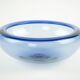 Blue glass bowl, Danish design, 1970s, manufactured by Holmegaard