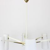 Italian glass chandelier in the shape of a star in the Stilnovo style, 1950s.