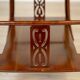 Table basse en acajou brun Art Nouveau du début du 20e siècle, années 1950