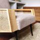 60s cane armchair