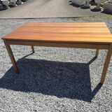 Vintage rectangular extendable teak table from the 60s