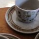 Coffee service sandstone "atelier d'art de lorraine" sarreguemines vintage