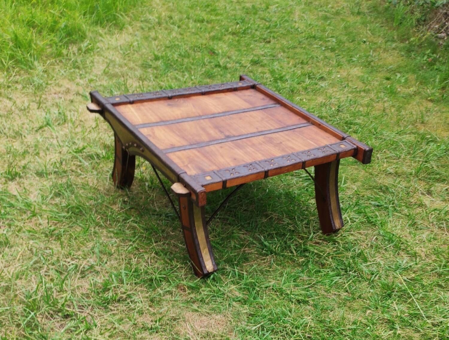 Vintage Indian coffee table "Ganga Jamuna" - Rajasthan