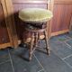 Antique adjustable piano stool