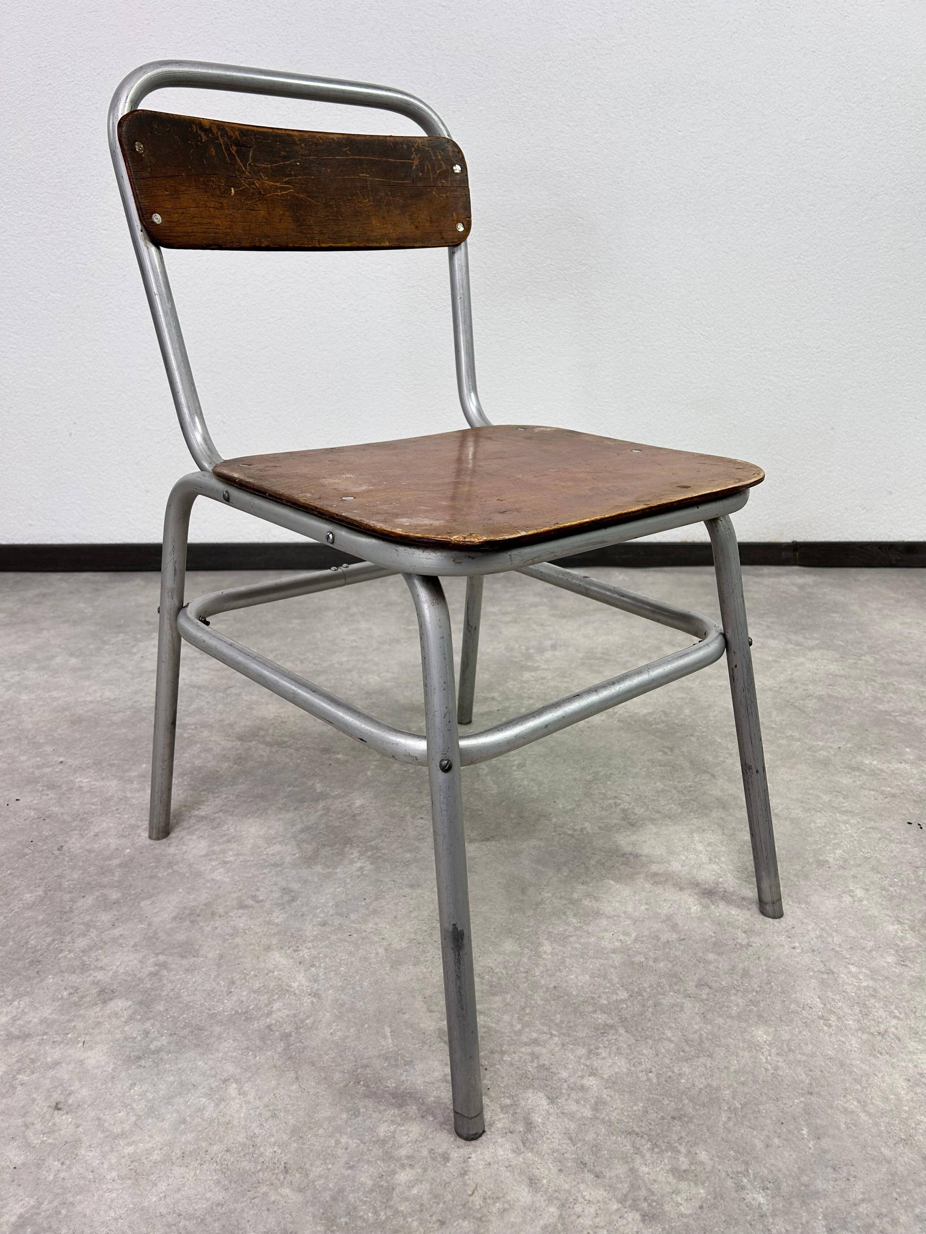 Vintage aluminium dining set