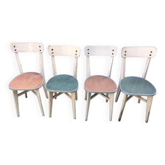 4 vintage bistro chairs from the 50s
