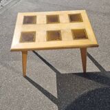 Table basse vintage pied compas