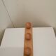 Wooden wall coat rack 3 pateres