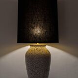 Jasba "Cortina" ceramic table lamp with crackled glaze, mid-century style, 1950s.