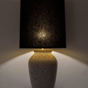 Jasba "Cortina" ceramic table lamp with crackled glaze, mid-century style, 1950s.