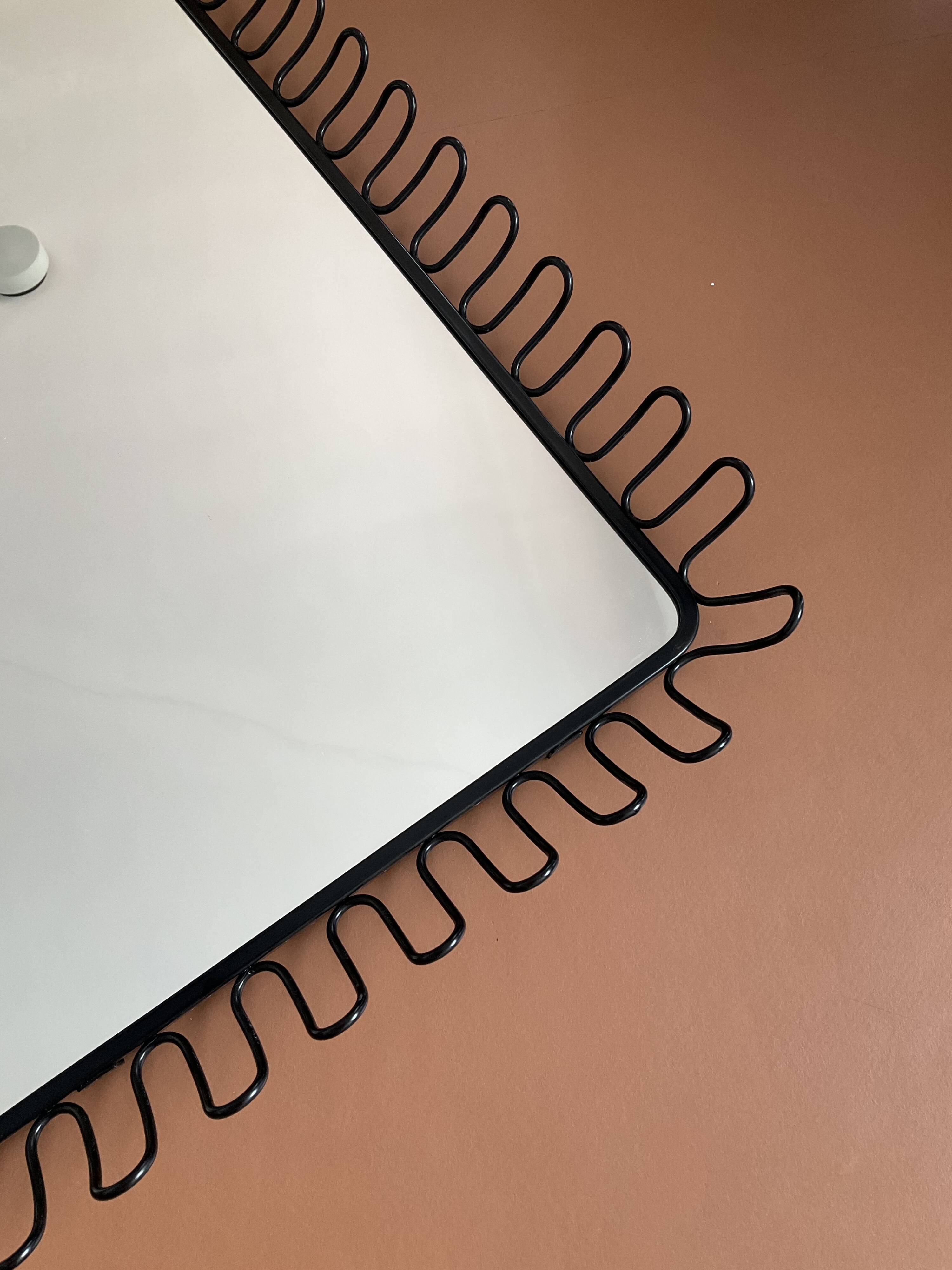 Vintage buckle mirror 58x72cm