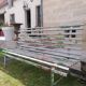 Ancien banc de jardin en métal