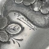 Signed metal salad bowl