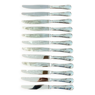 Christofle marly 12 couteaux de table état proche du neuf