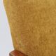 Vintage armchair model, golden yellow fabric, fully refurbished