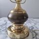 Lampe doré opaline vintage
