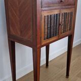 Directory style marquetry side table