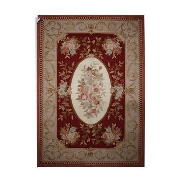 Floral rug handwoven english style needlepoint tapestry rug-122x183cm
