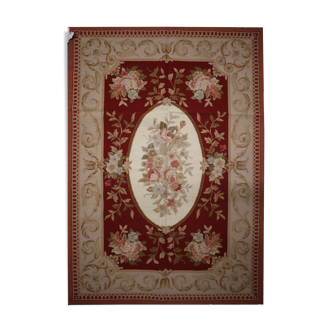Tapis floral tissé à la main style anglais Needlepoint Tapis tapis-122x183cm
