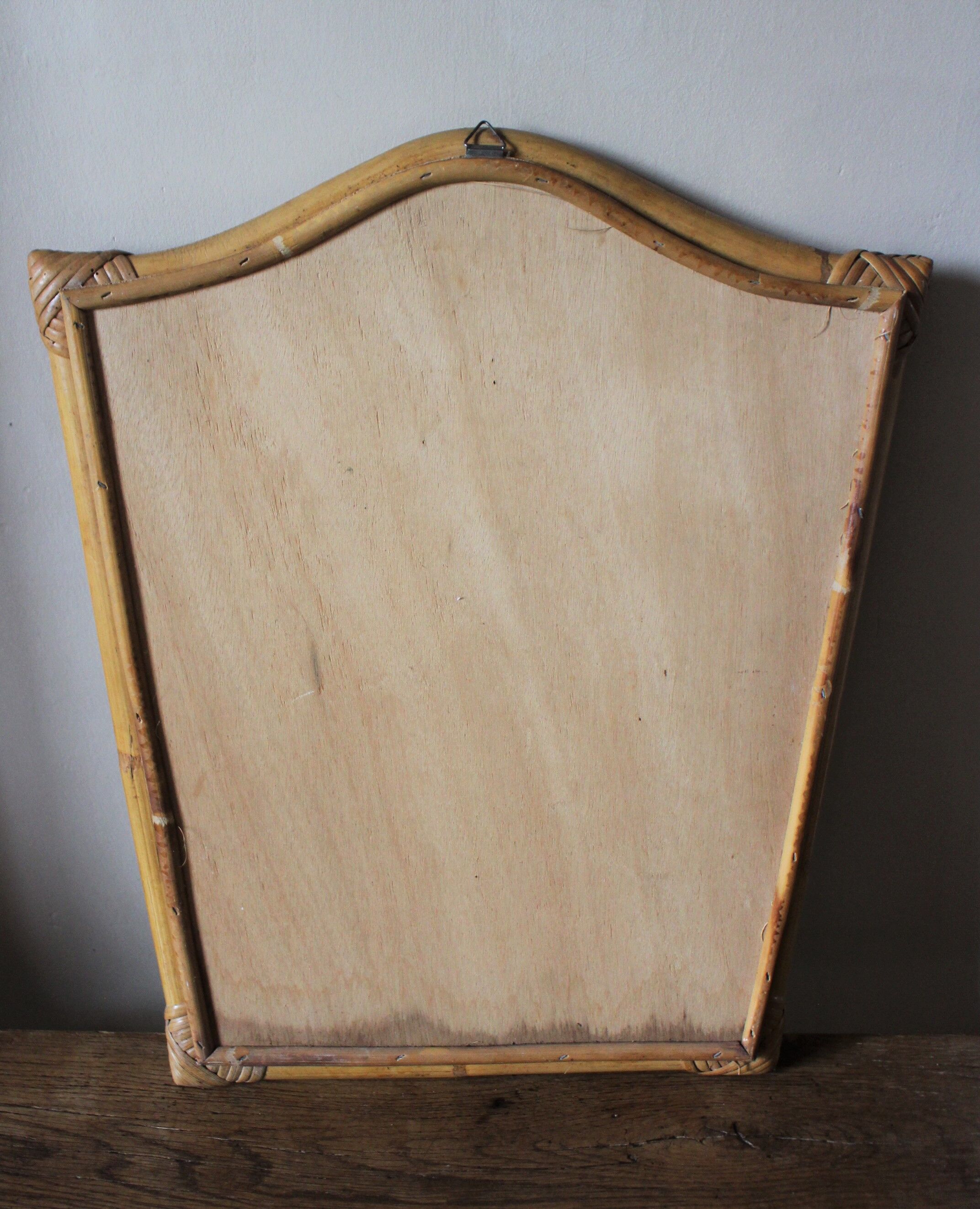 Vintage Mirror Light wood bamboo way