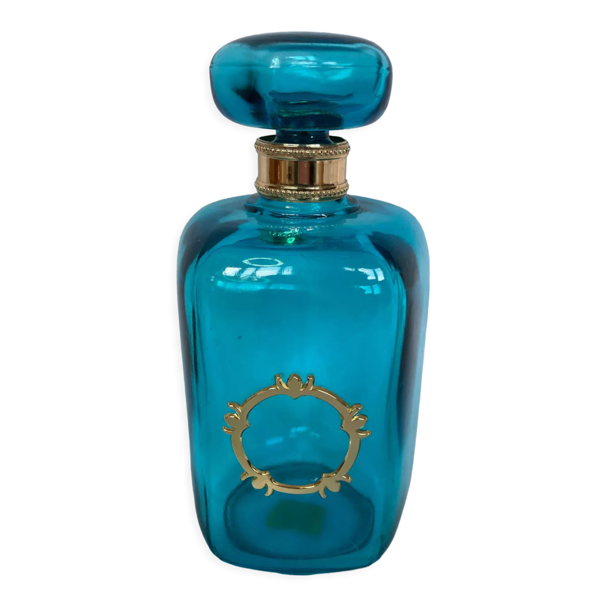 Blue glass toilet bottle Marcel Franck