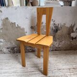 Set of 6 solid oak Seiltz chairs