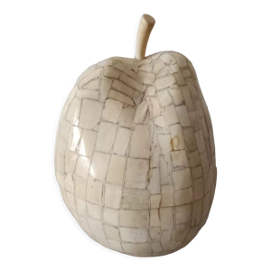 Seau à glace noix de coco en marqueterie