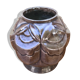 Old pot art deco plants fonte enamel brown