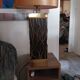Golden and black lamp