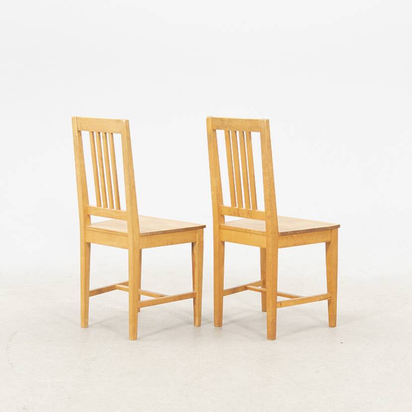 6 vintage Axel Larson chairs from mobel-shop suede