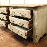 Storage cabinet patinated wood XX Century
