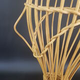 Door vintage wicker hat 70