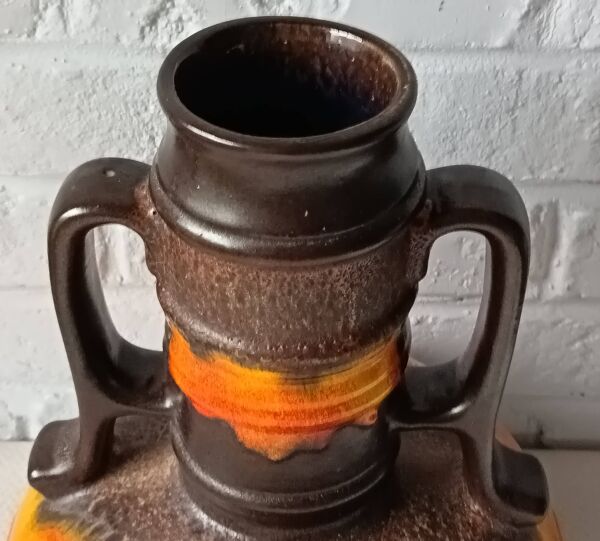 Vase balustre en céramique, Allemagne de l'ouest, 1970