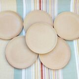 Speckled stoneware dessert plates