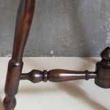 Vintage turned solid wood tripod stool