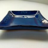 blue ashtray Saint Clément publiciataire Cognac Martel 1715