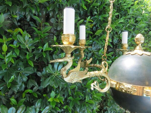Lustre empire Lucien Gau Paris