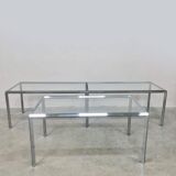 Tables d'appoint chromées du milieu du siècle série Converta Herman Miller