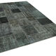 Tapis anatolien contemporain tissé à la main 200 cm x 300 cm tapis patchwork gris