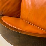 Leather rocking chair