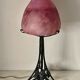 Art Deco lamp glass paste&/ wrought iron