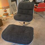 Pollock armchair and ottoman
