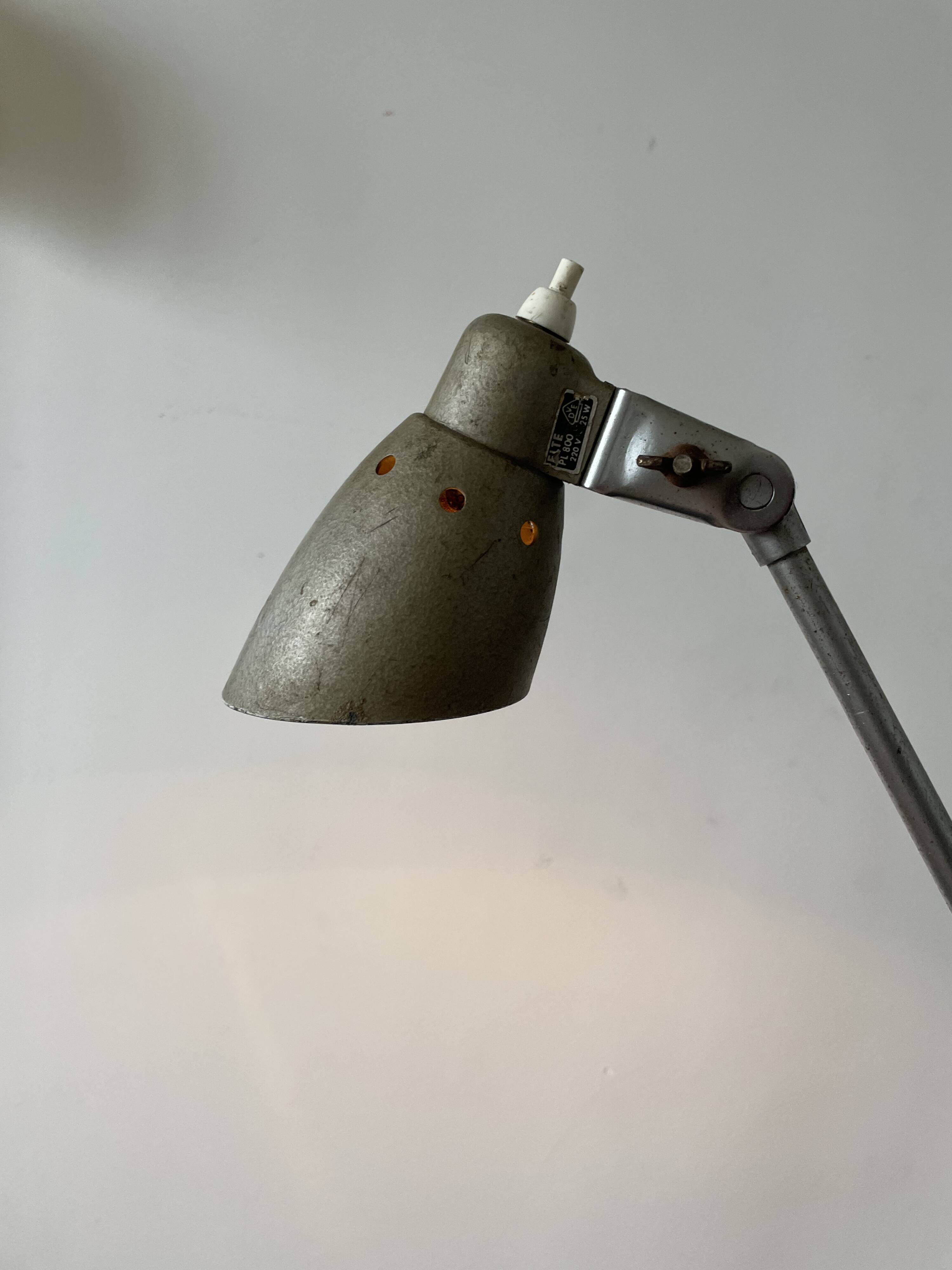 Old industrial articulated lamp