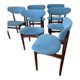 6 Kofod Larsen chairs - 1970s